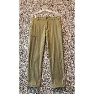 Gerry Men's Khaki Hiking Pants 32x27.5 Stretch Nylon Outdoor Trail Zip Pockets
